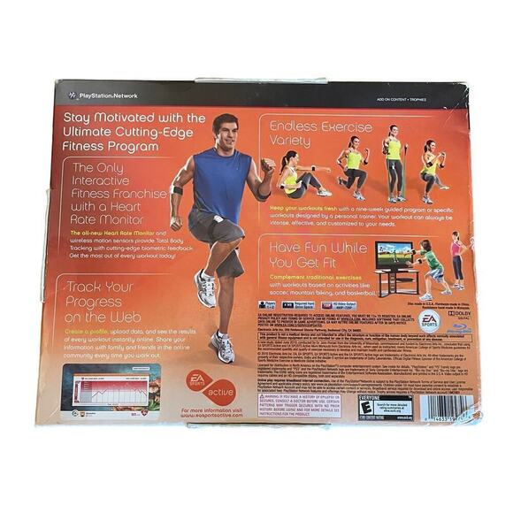 NEW! PS3 EA Sports Active 2 Personal Trainer With Heart Monitor. Open Box. - Picture 4 of 5